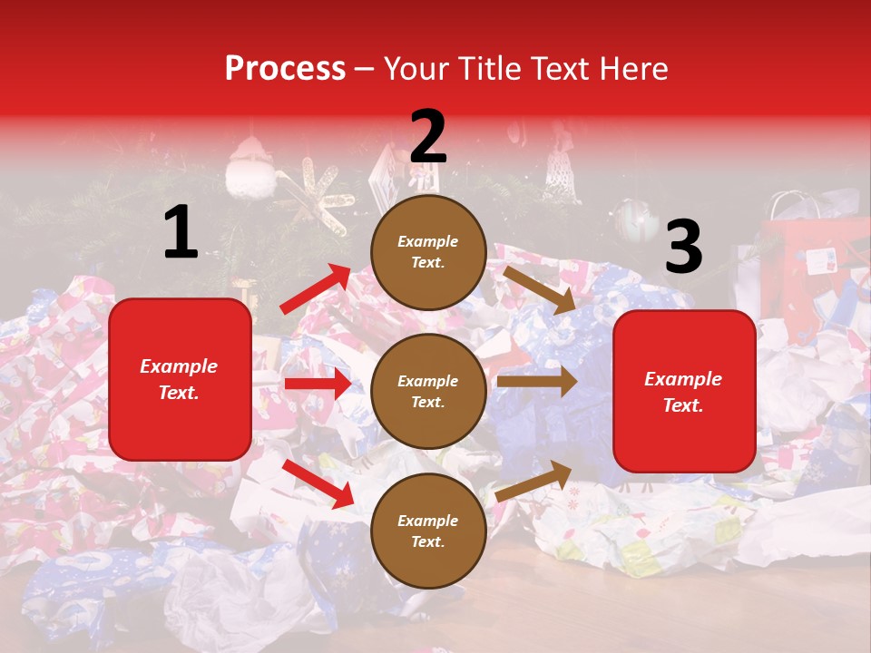 Christmas Tree Floor Torn PowerPoint Template