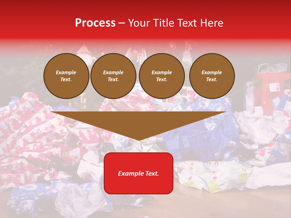 Christmas Tree Floor Torn PowerPoint Template