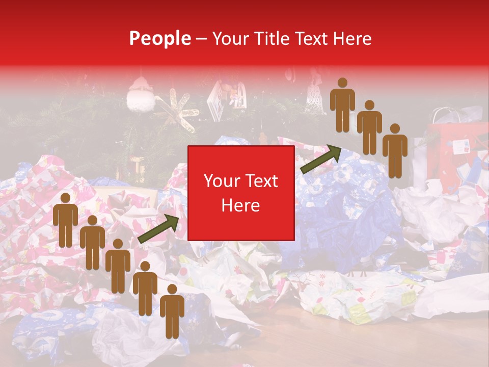 Christmas Tree Floor Torn PowerPoint Template