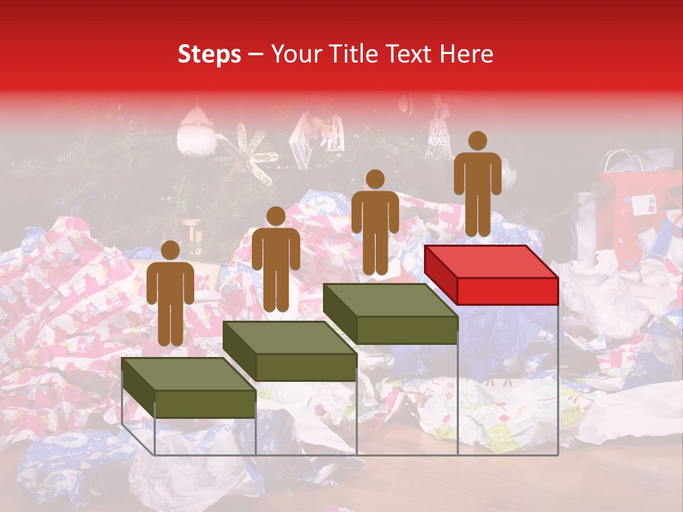 Christmas Tree Floor Torn PowerPoint Template