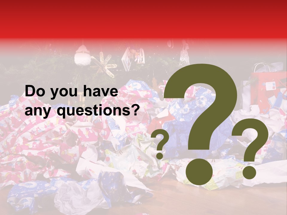 Christmas Tree Floor Torn PowerPoint Template