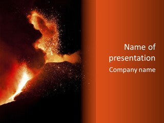 Valle Del Bove Burst Pouring PowerPoint Template