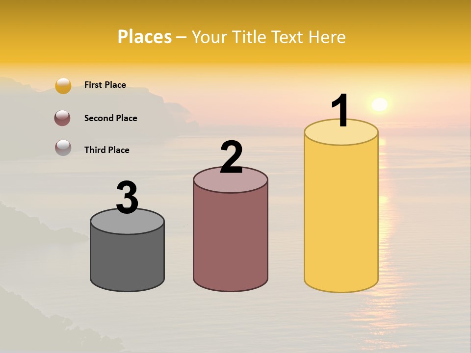 Ocean Sunrise Destination PowerPoint Template