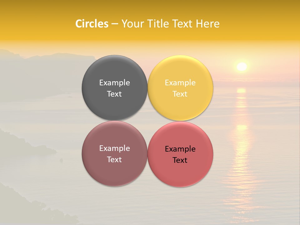 Ocean Sunrise Destination PowerPoint Template