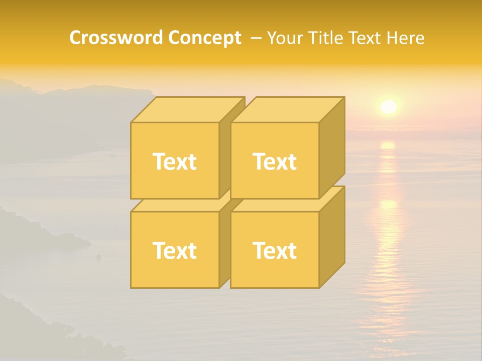 Ocean Sunrise Destination PowerPoint Template