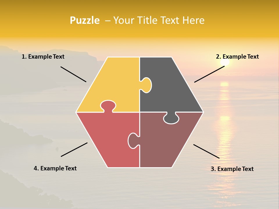 Ocean Sunrise Destination PowerPoint Template