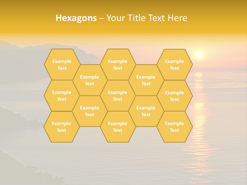 Ocean Sunrise Destination PowerPoint Template