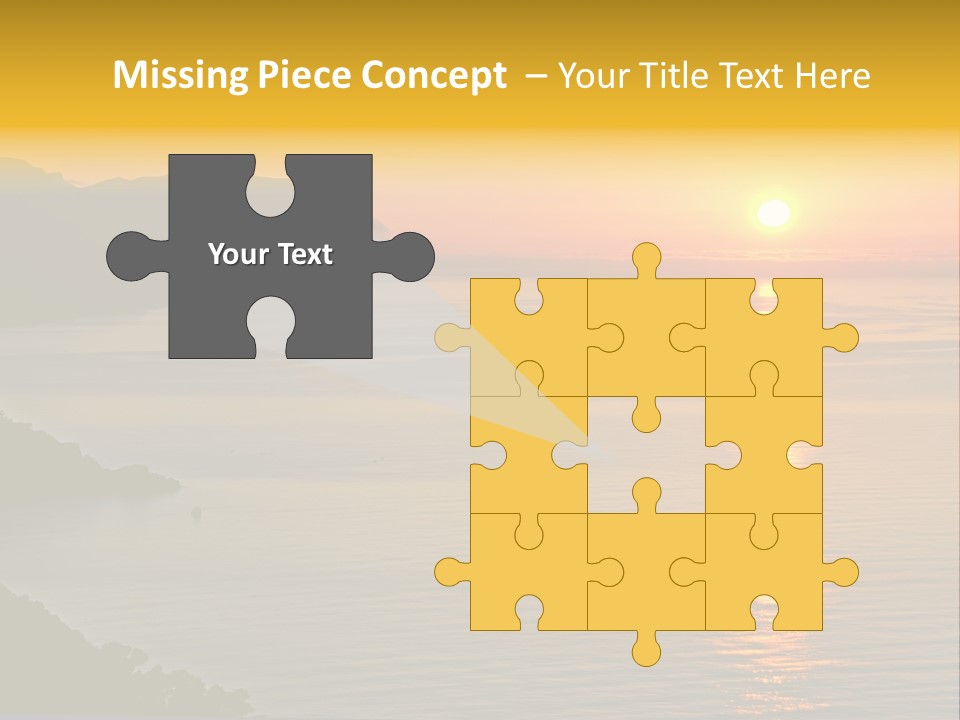 Ocean Sunrise Destination PowerPoint Template