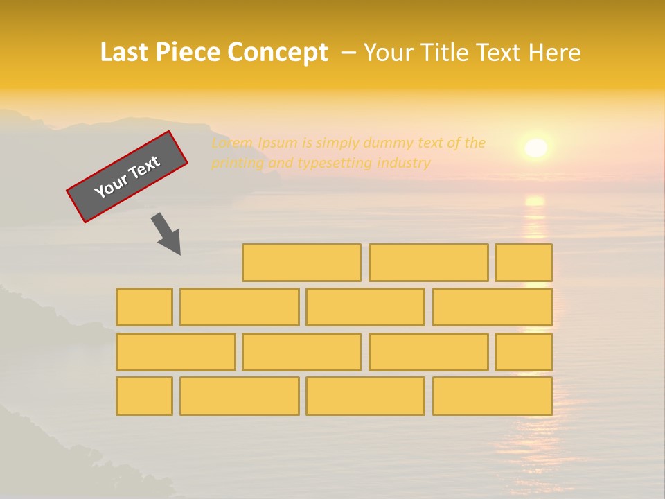 Ocean Sunrise Destination PowerPoint Template