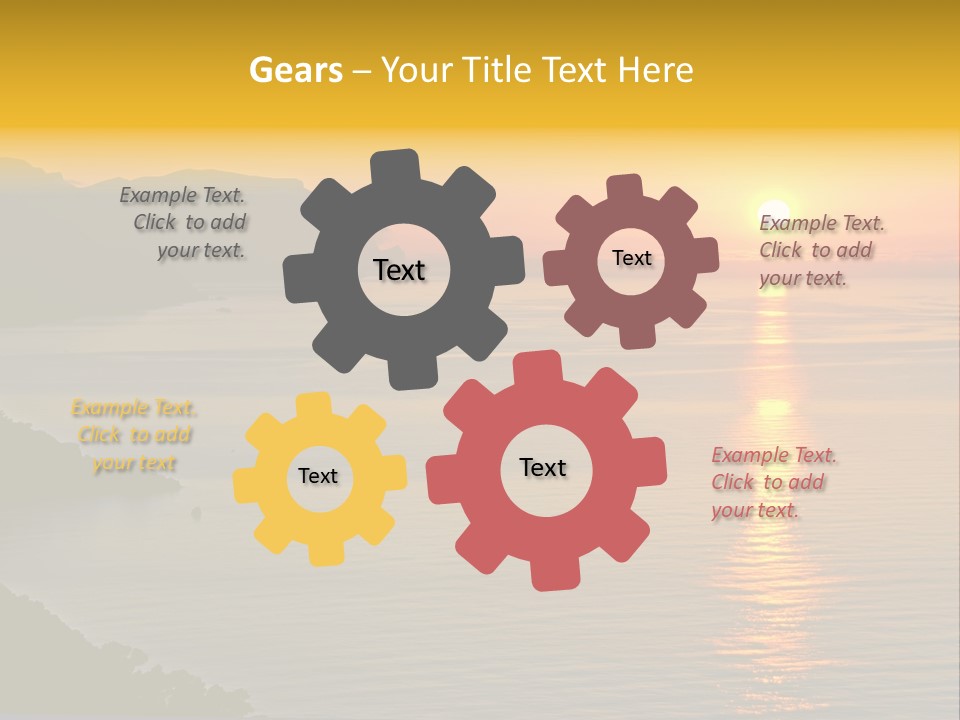 Ocean Sunrise Destination PowerPoint Template