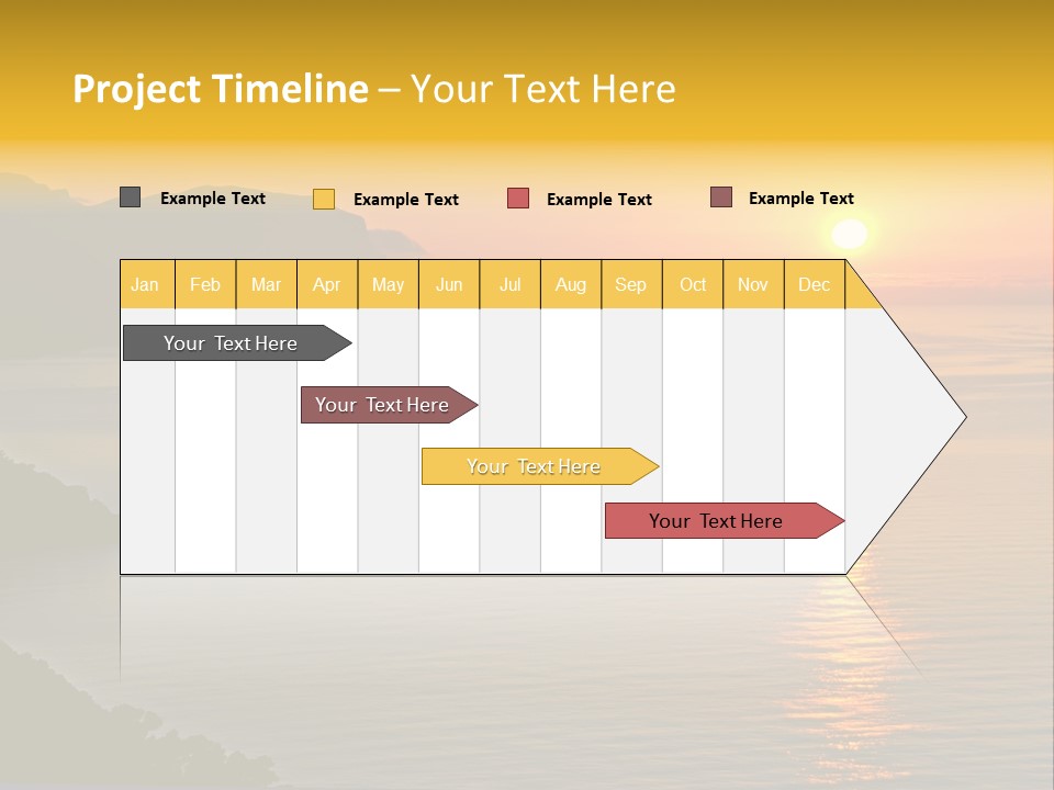 Ocean Sunrise Destination PowerPoint Template