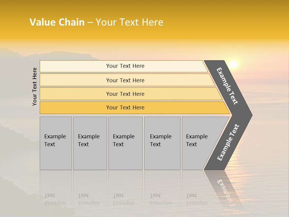 Ocean Sunrise Destination PowerPoint Template