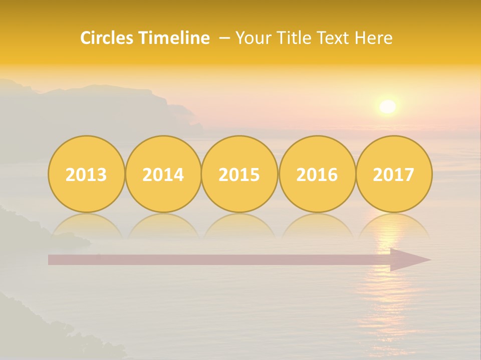 Ocean Sunrise Destination PowerPoint Template