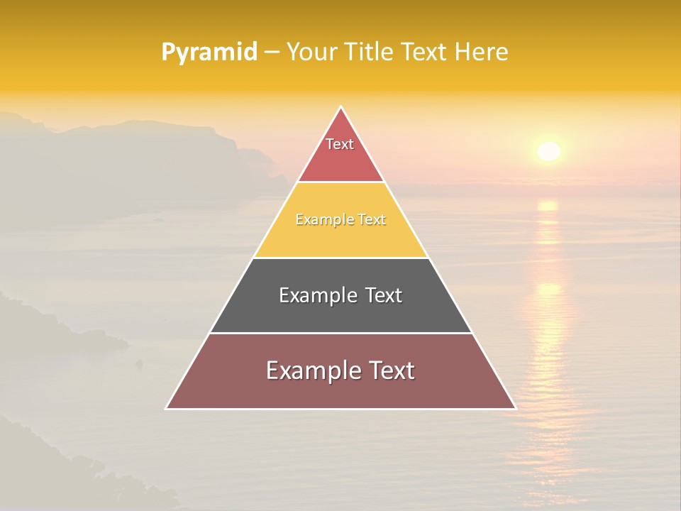 Ocean Sunrise Destination PowerPoint Template