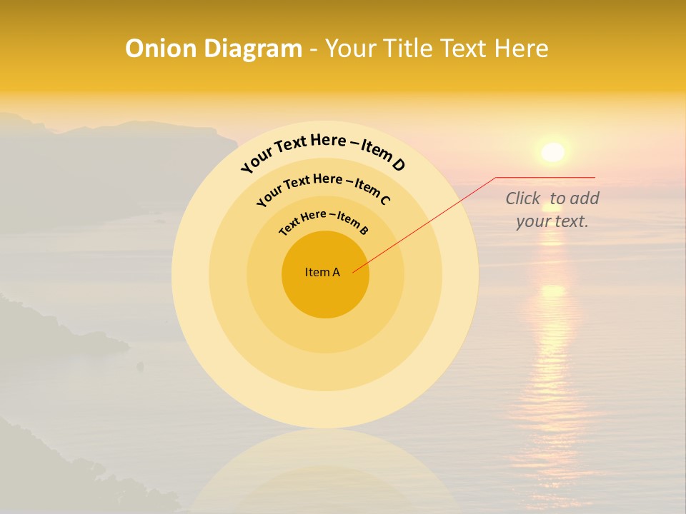 Ocean Sunrise Destination PowerPoint Template