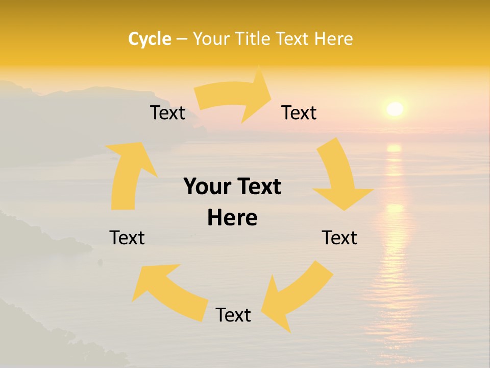 Ocean Sunrise Destination PowerPoint Template