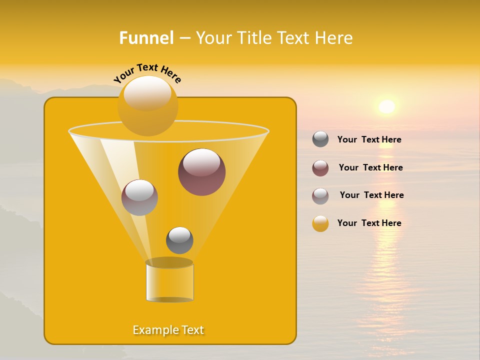 Ocean Sunrise Destination PowerPoint Template