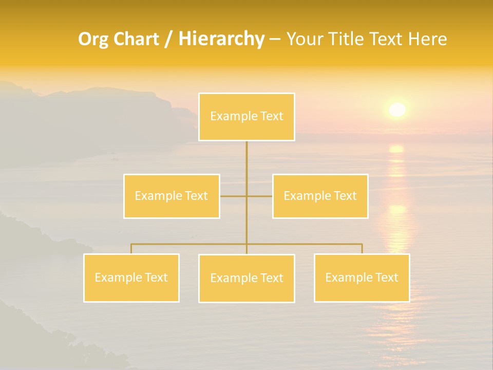 Ocean Sunrise Destination PowerPoint Template