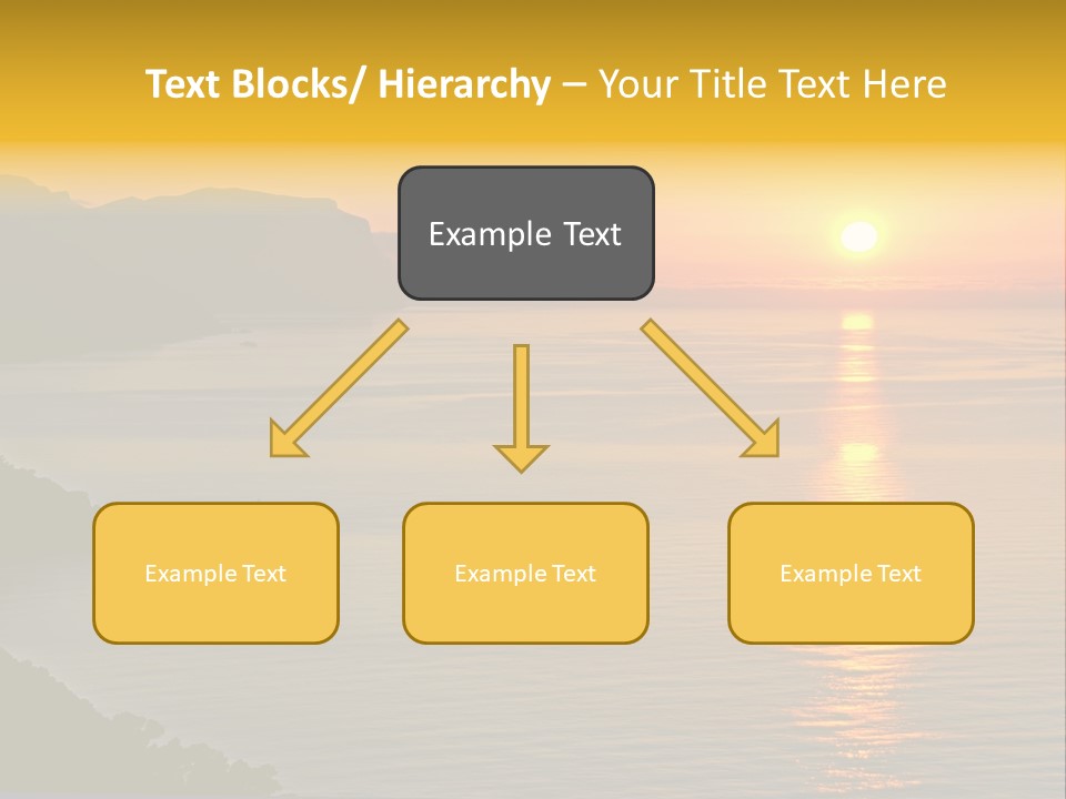 Ocean Sunrise Destination PowerPoint Template