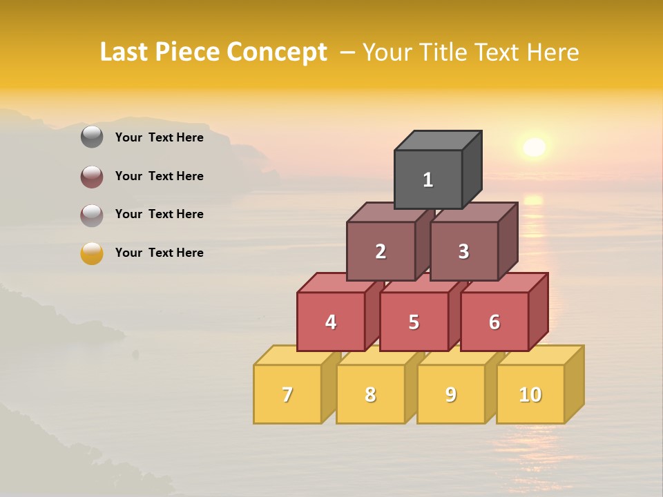 Ocean Sunrise Destination PowerPoint Template