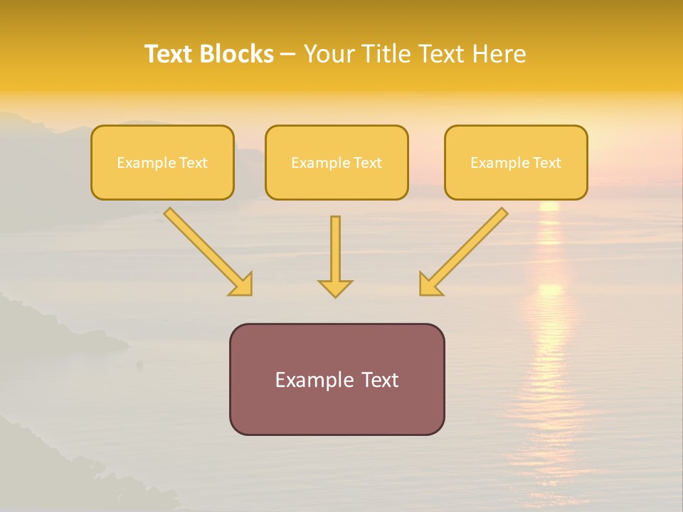 Ocean Sunrise Destination PowerPoint Template