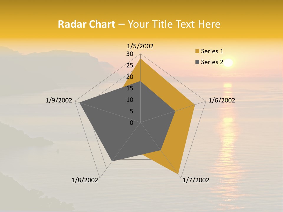 Ocean Sunrise Destination PowerPoint Template
