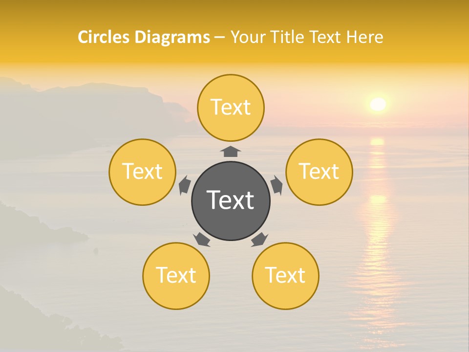 Ocean Sunrise Destination PowerPoint Template