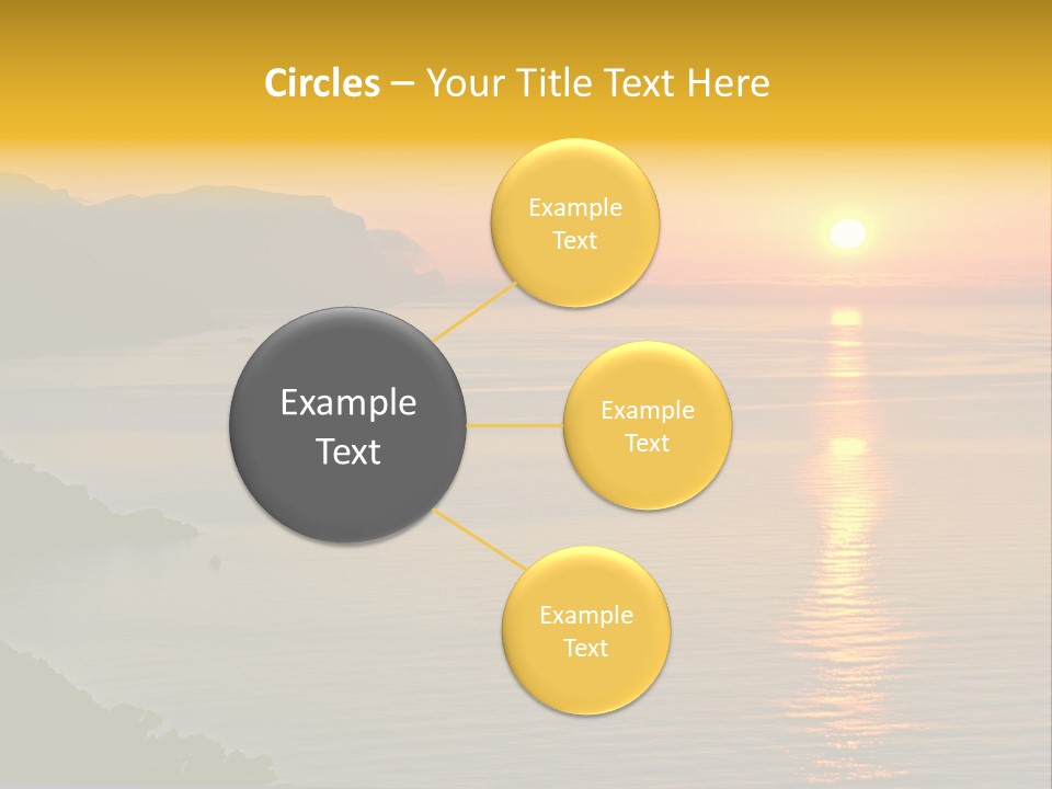 Ocean Sunrise Destination PowerPoint Template