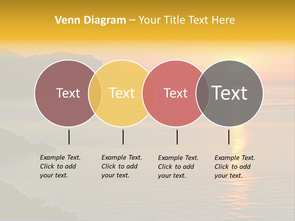 Ocean Sunrise Destination PowerPoint Template