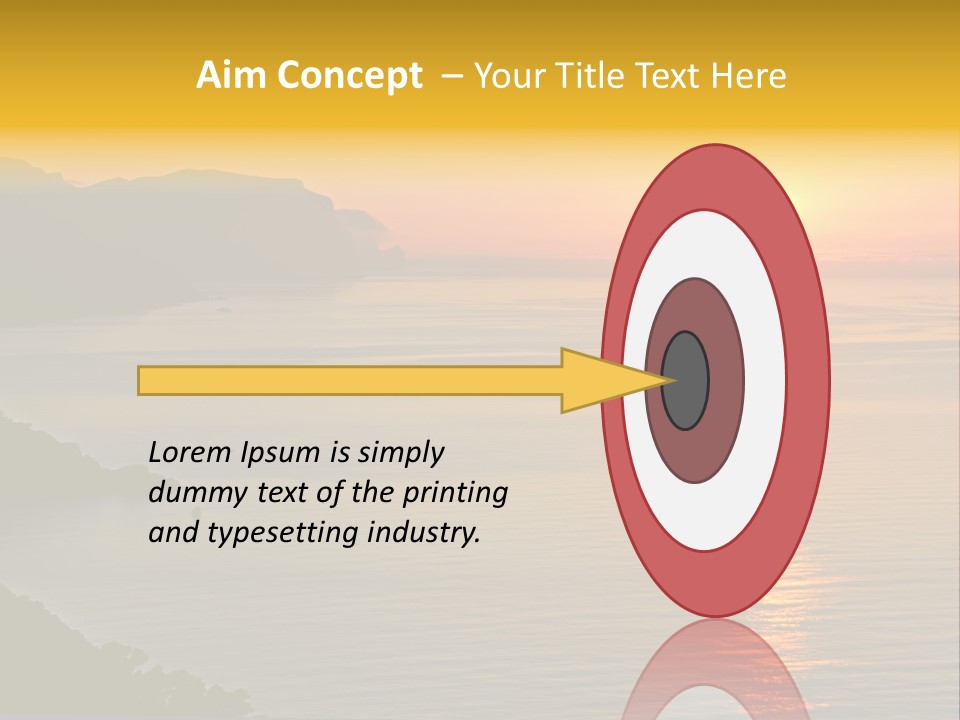 Ocean Sunrise Destination PowerPoint Template