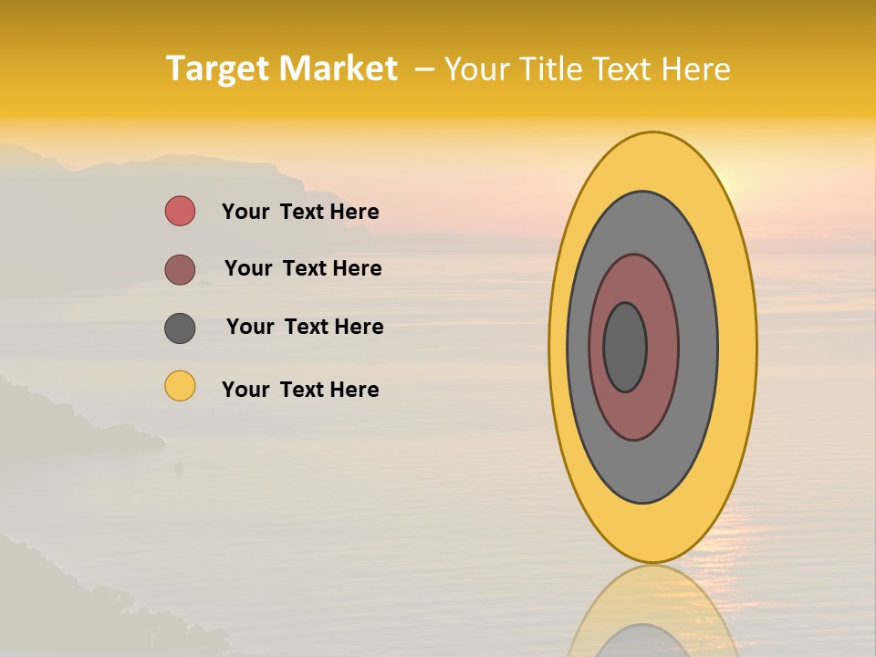 Ocean Sunrise Destination PowerPoint Template