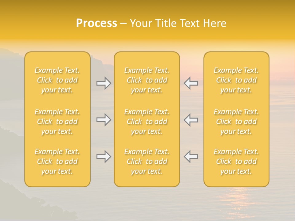 Ocean Sunrise Destination PowerPoint Template