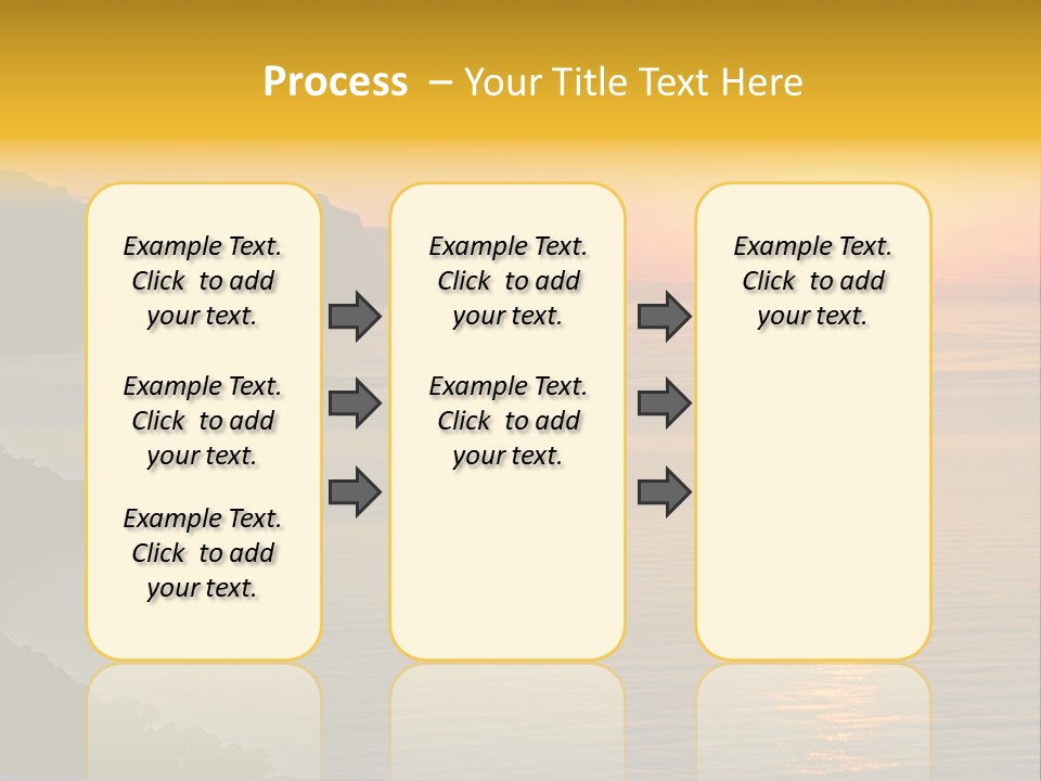 Ocean Sunrise Destination PowerPoint Template