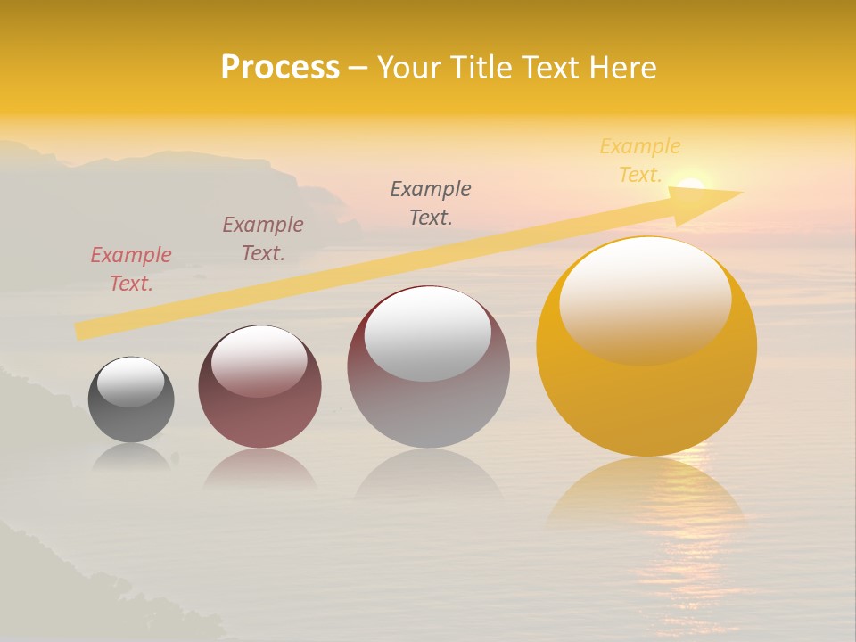 Ocean Sunrise Destination PowerPoint Template