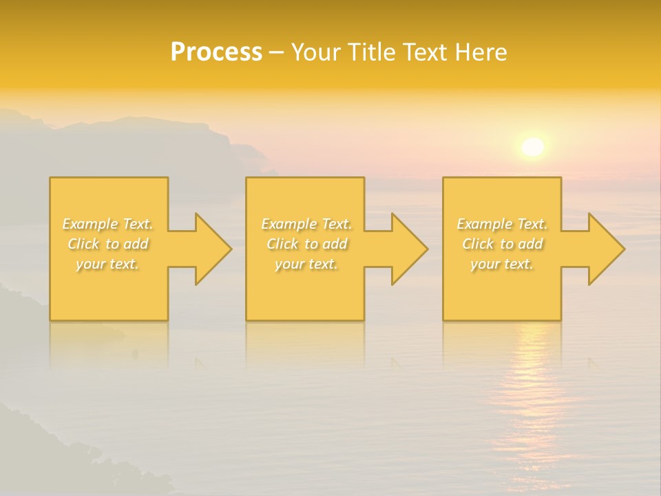 Ocean Sunrise Destination PowerPoint Template