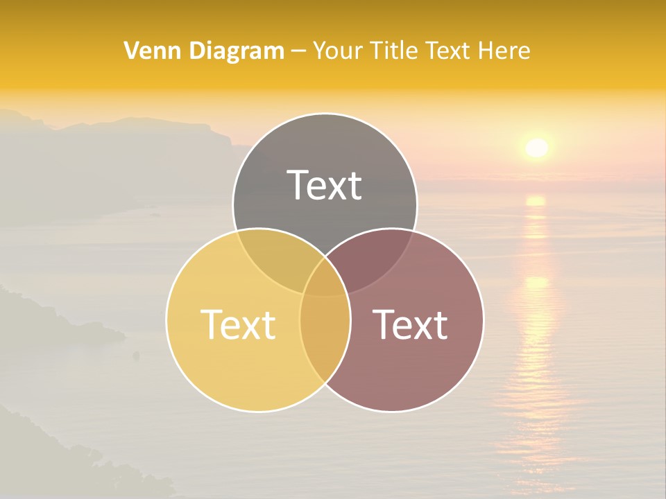 Ocean Sunrise Destination PowerPoint Template