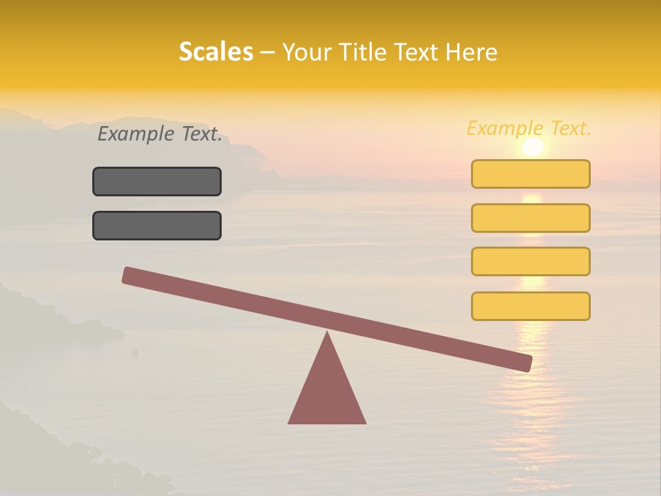Ocean Sunrise Destination PowerPoint Template