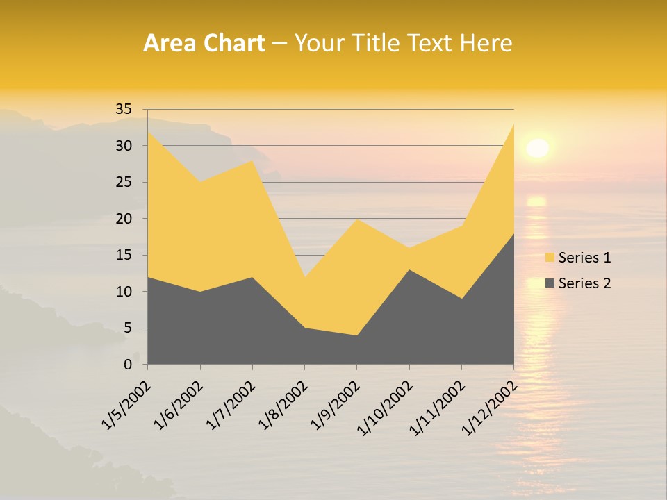 Ocean Sunrise Destination PowerPoint Template