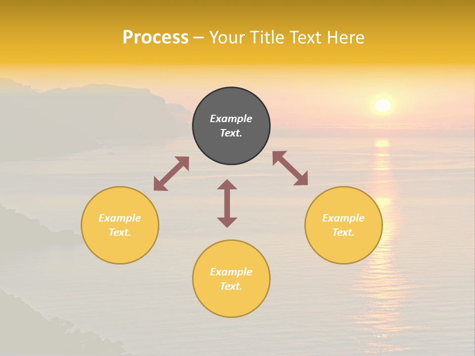 Ocean Sunrise Destination PowerPoint Template