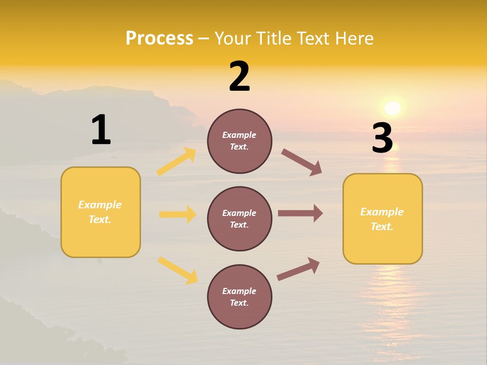 Ocean Sunrise Destination PowerPoint Template