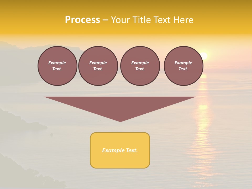 Ocean Sunrise Destination PowerPoint Template