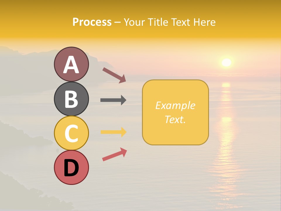 Ocean Sunrise Destination PowerPoint Template