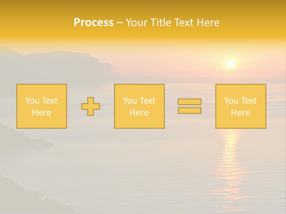 Ocean Sunrise Destination PowerPoint Template