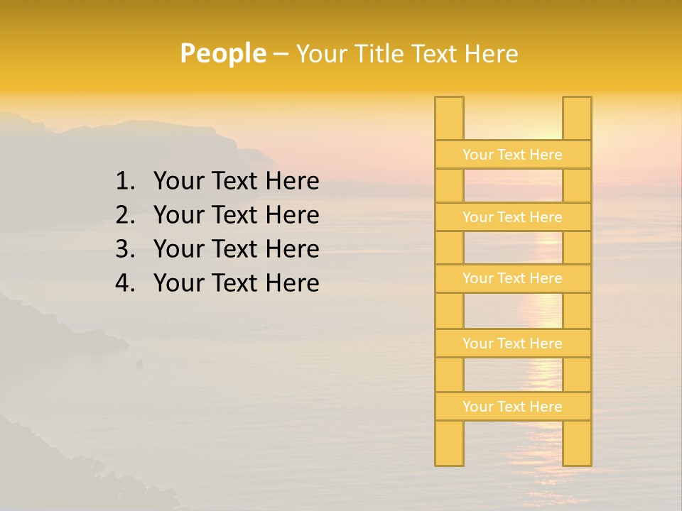 Ocean Sunrise Destination PowerPoint Template