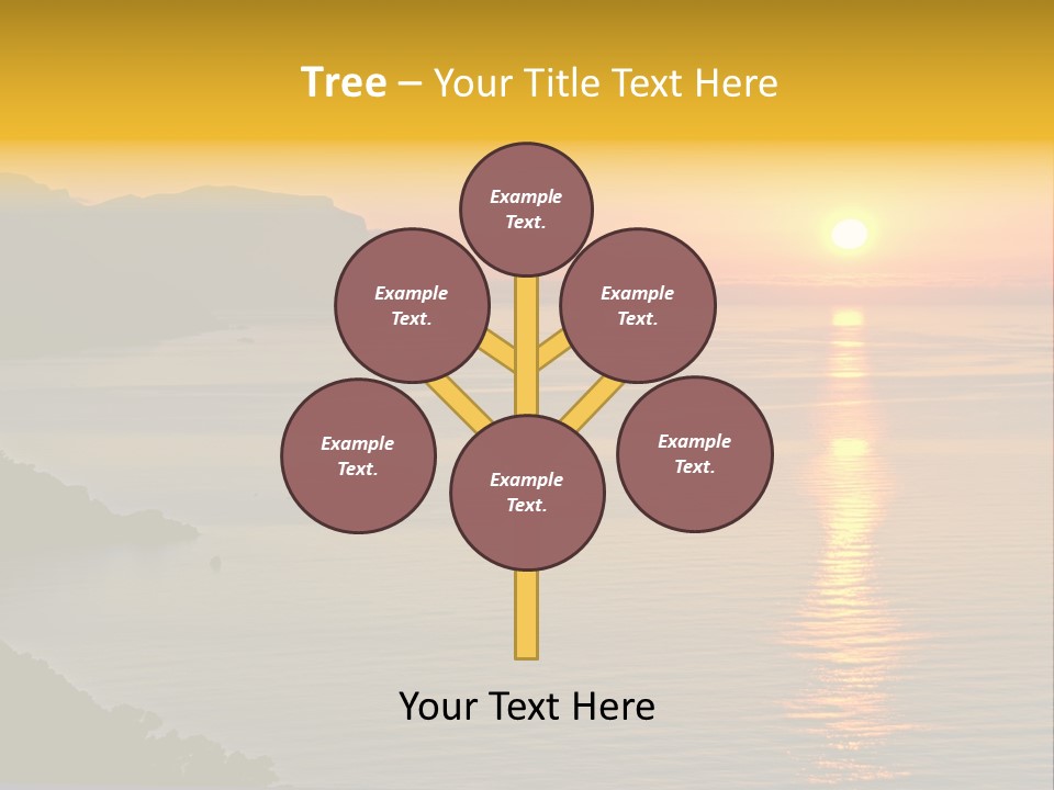 Ocean Sunrise Destination PowerPoint Template