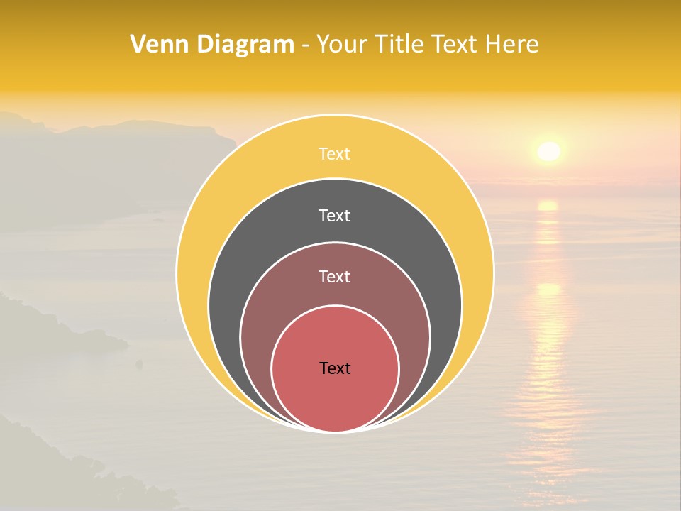 Ocean Sunrise Destination PowerPoint Template