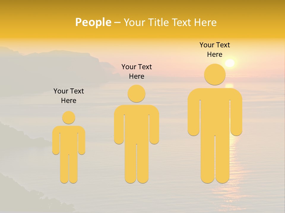 Ocean Sunrise Destination PowerPoint Template