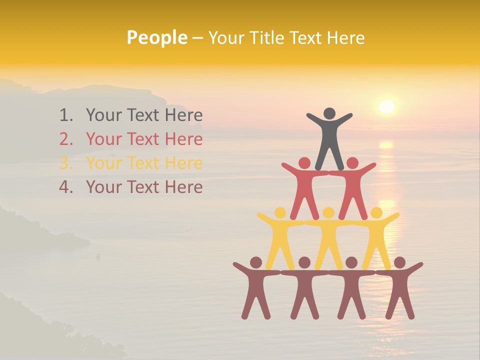 Ocean Sunrise Destination PowerPoint Template