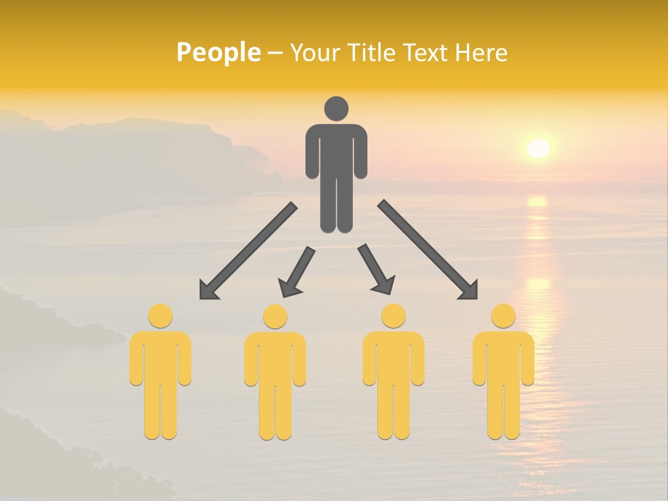 Ocean Sunrise Destination PowerPoint Template