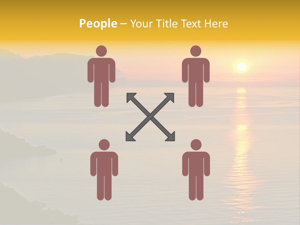 Ocean Sunrise Destination PowerPoint Template